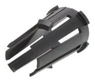 TPA RETAINER, 6MM, 1POS, PBT, BLK