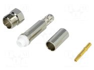 Connector: FME; plug; female; straight; crimped; for cable; 50Ω AMPHENOL RF
