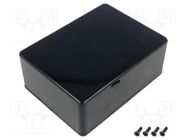 Enclosure: multipurpose; X: 82mm; Y: 110mm; Z: 44mm; 1591; ABS; black HAMMOND