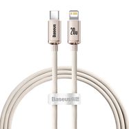 Kabel USB-C do iP Baseus Crystal Shine,  20W, 1.2m (różowy), Baseus