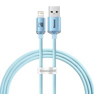 Kabel USB do iP Baseus Crystal Shine, 2.4A, 1.2m (niebieski), Baseus