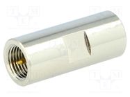 Coupler; FME male,both sides; straight; 50Ω; Insulation: POM AMPHENOL RF