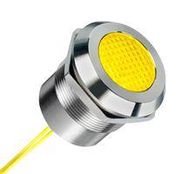 PANEL INDICATOR, YELLOW, 25MM, 24V