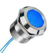 PANEL INDICATOR, BLUE, 25MM, 24V