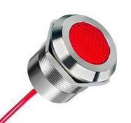 PANEL INDICATOR, RED, 30MM, 24V