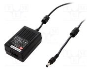 Power supply: switching; 5VDC; 4A; Out: 5,5/2,1; 20W; 85÷264VAC MEAN WELL