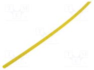 Heat shrink sleeve; glueless; 2: 1; 12.7mm; L: 1m; yellow 