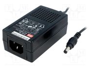 Power supply: switching; 5VDC; 3A; Out: 5,5/2,1; 15W; 85÷264VAC MEAN WELL