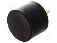 Vibroisolation foot; Ø: 40mm; H: 30mm; Shore hardness: 70±5; 1008N ELESA+GANTER