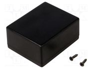 Enclosure: multipurpose; X: 55mm; Y: 68mm; Z: 32mm; ABS; black MASZCZYK