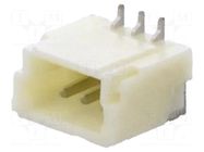 Connector: wire-board; socket; male; 1mm; PIN: 3; SMT; 50V; 1A; tinned JOINT TECH