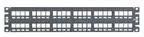 PATCH PANEL, CAT6, 24PORT, 1RACK U