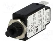 Circuit breaker; Urated: 240VAC; 48VDC; 0.5A; SPST; Poles: 1; screw SCHURTER