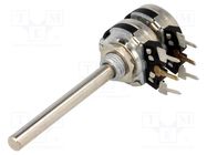 Potentiometer: shaft; single turn; 5kΩ; 200mW; THT; 4mm; metal PIHER