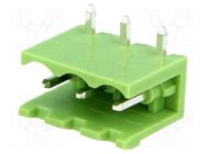 Pluggable terminal block; Contacts ph: 5.08mm; ways: 3; socket 