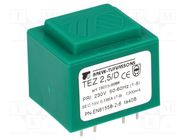 Transformer: encapsulated; 2.5VA; 230VAC; 15V; 166.6mA; PCB; IP00 BREVE TUFVASSONS