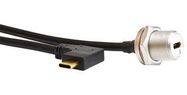 USB CABLE, 3.1, C2 C JACK-C R/A PLUG, 1M