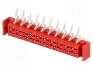 Wire-board; socket; female; PIN: 20; THT; on PCBs; 30V; 1A; -40÷105°C Amphenol Communications Solutions