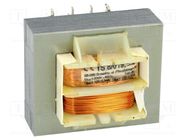 Transformer: mains; 8VA; 230VAC; 12V; 12V; 340mA; 340mA; screw type INDEL