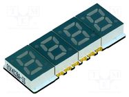 Display: LED; 7-segment; 7mm; 0.28"; No.char: 4; red; 2÷10mcd; SMD OPTOSUPPLY