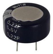 SUPERCAPACITOR, 0.22F, 5.5V, EDLC, COIN