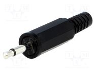 Connector: Jack 2,5mm; plug; male; mono; ways: 2; straight; 4mm SCHURTER