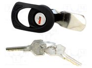 Lock; polyamide; 18mm; IP65 