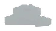 END AND INTERMEDIATE PLATE, RAIL, GREY