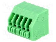 PCB terminal block; angled 45°; 2.5mm; ways: 5; on PCBs; terminal PHOENIX CONTACT