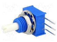 Potentiometer: shaft; single turn; 1kΩ; ±20%; 0.25W; linear; 3.18mm BOURNS