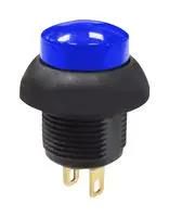 PUSHBUTTON SW, SPST, 0.4A, 32VAC, PANEL