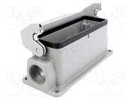 Enclosure: for HDC connectors; Han® HMC; size 24B; with latch HARTING