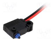 Microswitch SNAP ACTION; 0.1A/125VAC; 2A/12VDC; without lever OMRON Electronic Components