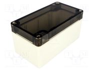 Enclosure: multipurpose; X: 65mm; Y: 120mm; Z: 40mm; 1554; grey; IP66 HAMMOND