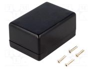 Enclosure: multipurpose; X: 56mm; Y: 81mm; Z: 40mm; 1594; ABS; black HAMMOND