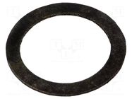 Gasket; chloroprene; Thk: 1.5mm; Øint: 31.5mm; Øout: 42mm; M32; black HELLERMANNTYTON