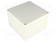 Enclosure: multipurpose; X: 120mm; Y: 120mm; Z: 80mm; 1554; ABS; grey HAMMOND