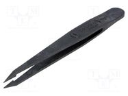 Tweezers; non-magnetic,high rigidity; Tipwidth: 1.2mm; ESD 