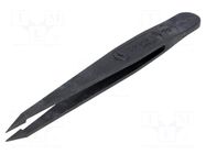 Tweezers; non-magnetic,high rigidity; Tipwidth: 1.2mm; ESD IDEAL-TEK