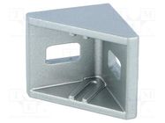 Angle bracket; for profiles; Width of the groove: 6mm; W: 28mm FATH