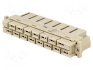 Connector: DIN 41612; plug; female; PIN: 15; straight; 15A; UL94V-0 HARTING