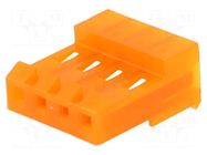 Connector: wire-board; plug; female; MTA-156; PIN: 4; 600VAC; IDC TE Connectivity