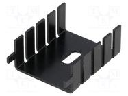 Heatsink: moulded; TO220; black; L: 33mm; W: 25.4mm; H: 12.7mm; 20K/W FISCHER ELEKTRONIK