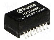 Transformer: LAN; SMD; -40÷85°C; -1dB; Number of ports: 1 PULSE