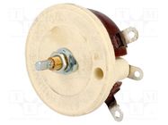 Potentiometer: shaft; single turn; 500Ω; 100W; 6.35mm; wirewound OHMITE