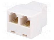 Splitter; Layout: 6p4c; RJ11 socket,RJ11 socket x2 