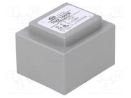 Transformer: encapsulated; 7VA; 230VAC; 12V; 580mA; PCB; IP00 INDEL