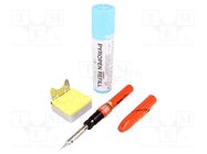 Soldering iron: gas; Shape: conical; Mat: aluminium 