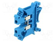 Splice terminal: rail; 0.2÷4mm2; ways: 1; terminals: 2; blue; 800V PHOENIX CONTACT