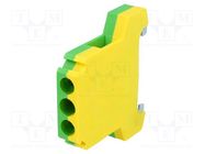 Splice terminal: rail; 1.5÷10mm2; ways: 1; terminals: 2; Width: 10mm SIMET